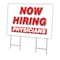 Signmission Now Hiring Physicians Yard Sign & Stake outdoor plastic coroplast window, C-2436 PHYSICIANS C-2436 PHYSICIANS - alternate 1